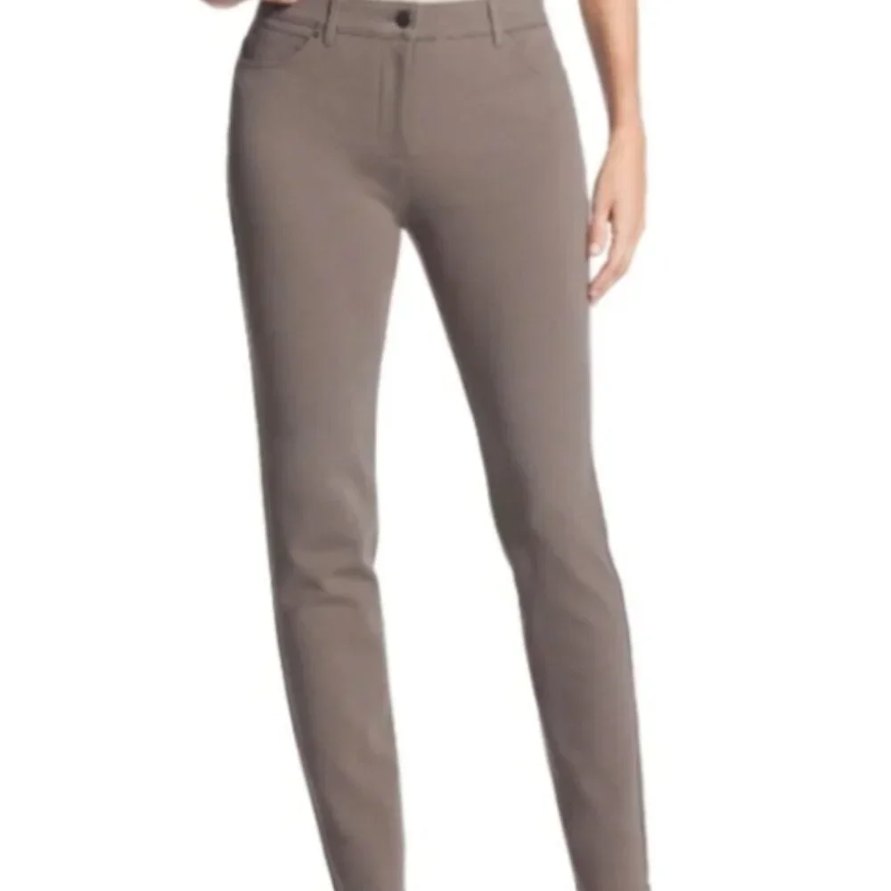 CHICO'S So Slimming Peyton Basic Pants Sz 1.5‎ (10) Taupe #210G